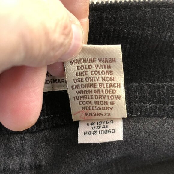 2 Steve & Barry's Classic Corduroy Womens Pants Size 10R Lot Of Two Black Flare - Picture 10 of 16